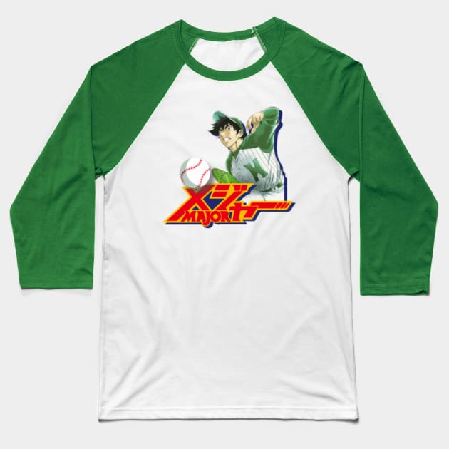 Major - Goro Shigeno Baseball T-Shirt by nsissyfour